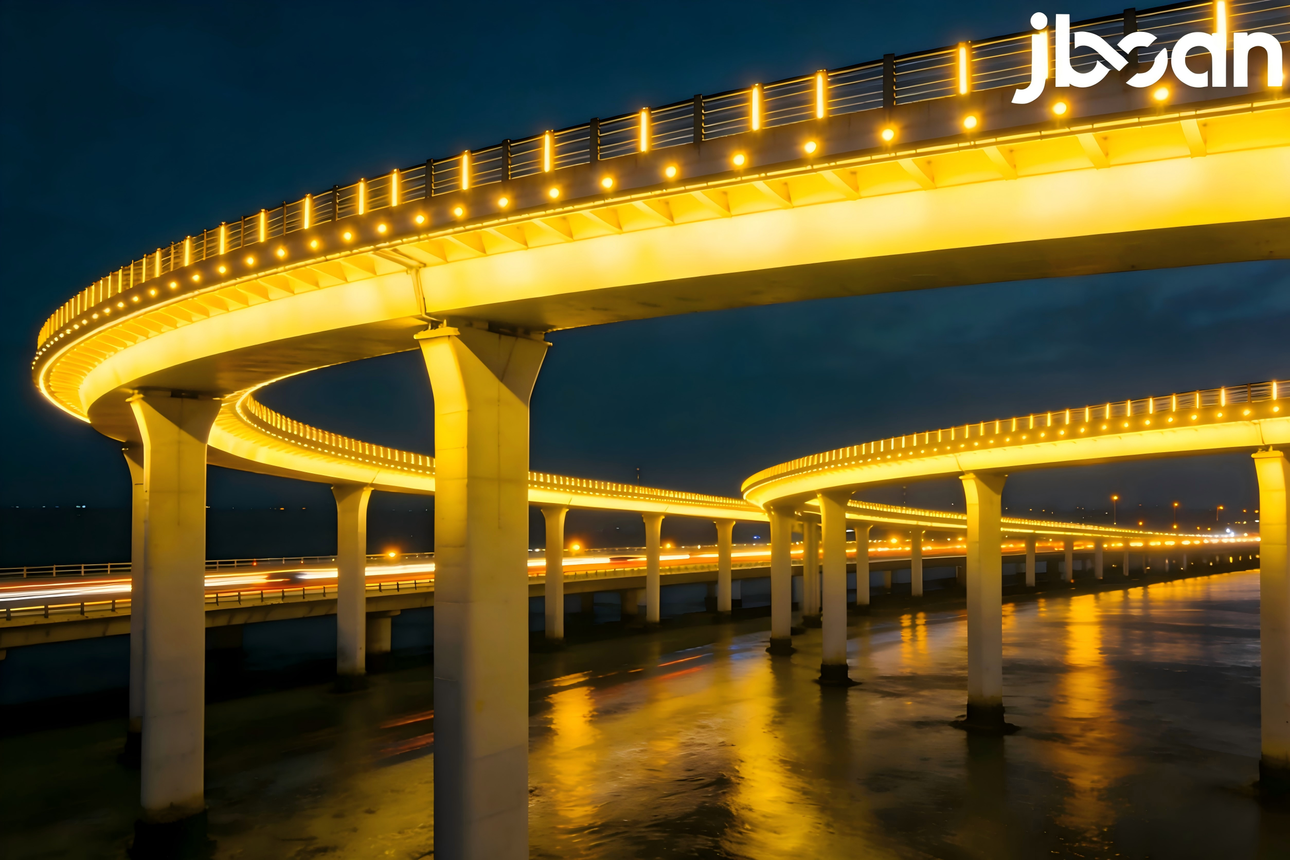 JBOAN金博安：柔性贴合+RGBW混光 焕新桥梁夜景