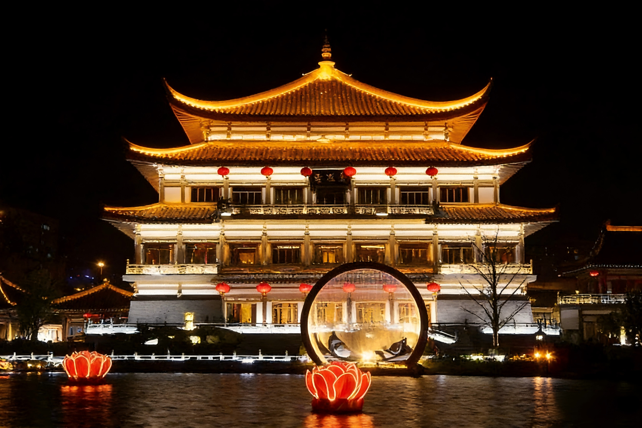 金博安助力曲江新区打造沉浸式夜游