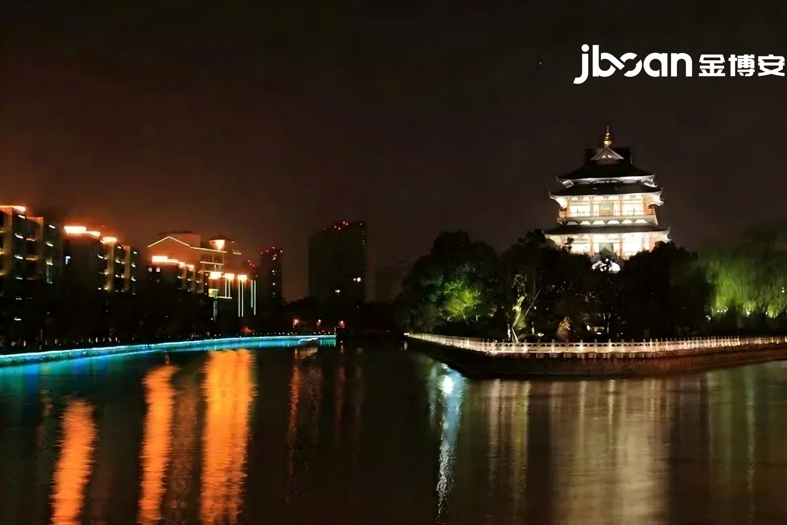 JBOAN金博安点亮眉山一河两岸夜景亮化工程
