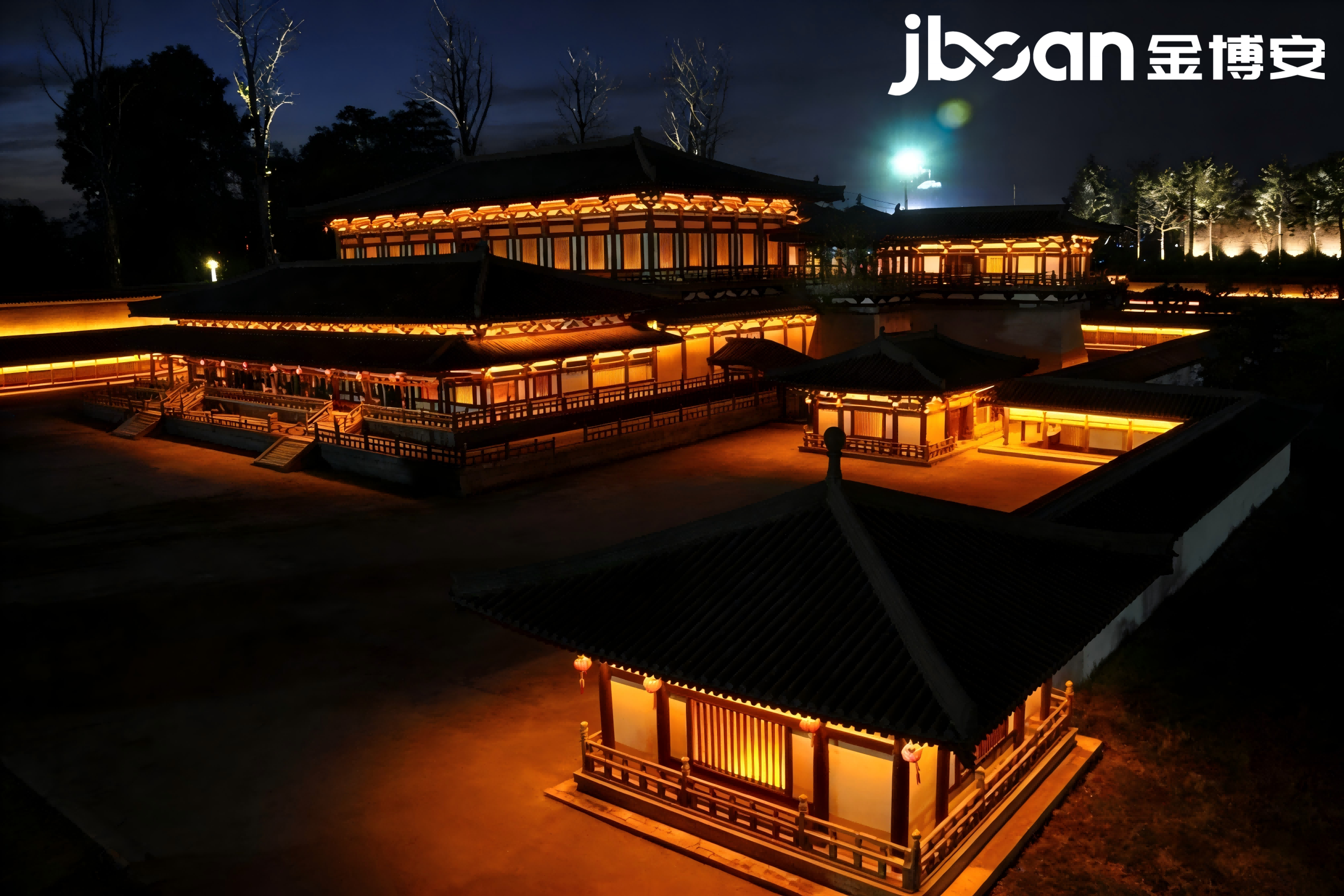 金辉映千宫，古韵耀长安｜JBOAN金博安点亮大明宫遗址夜景