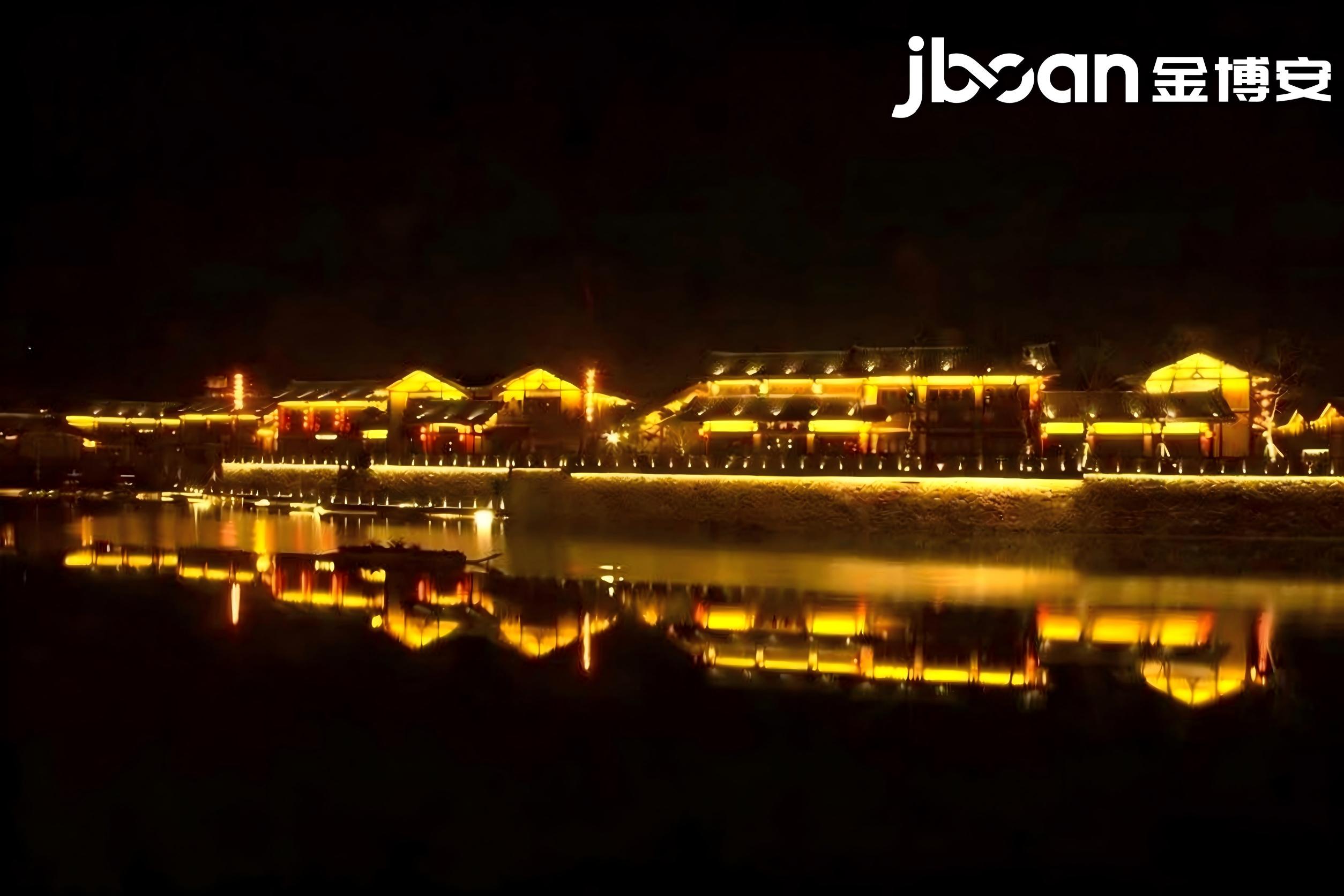 JBOAN金博安点亮东方盐湖景区古韵夜景
