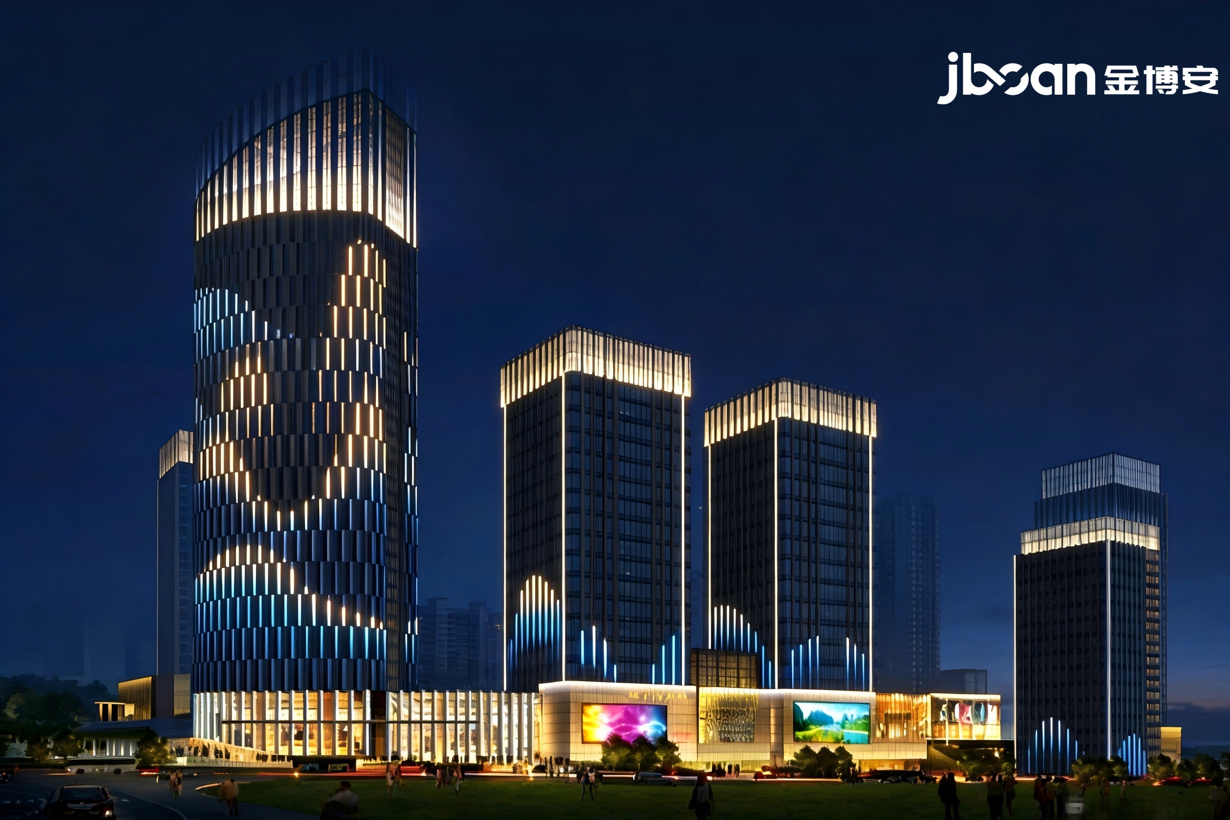JBOAN金博安 点亮都市商务封面——南宁五象新区商务街亮化提升工程