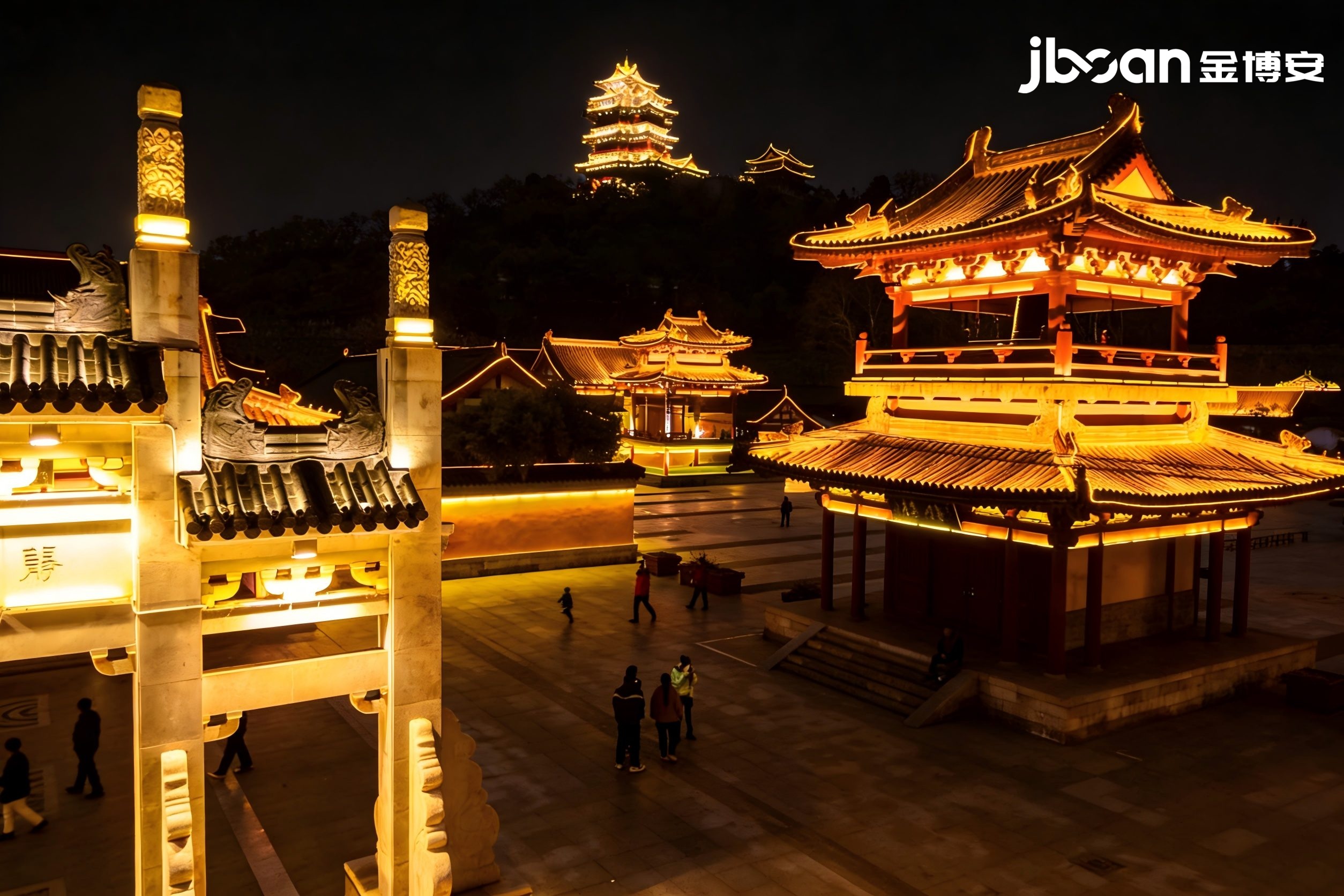 金博安柔性洗墙灯南京阅江楼景区