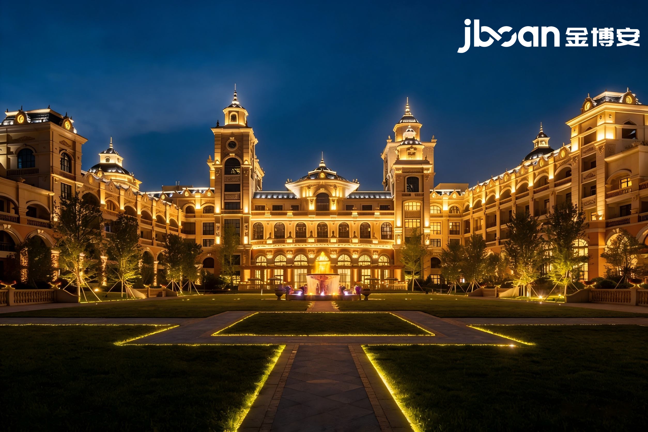 金博安3000K柔性洗墙灯 暖光映海岸 