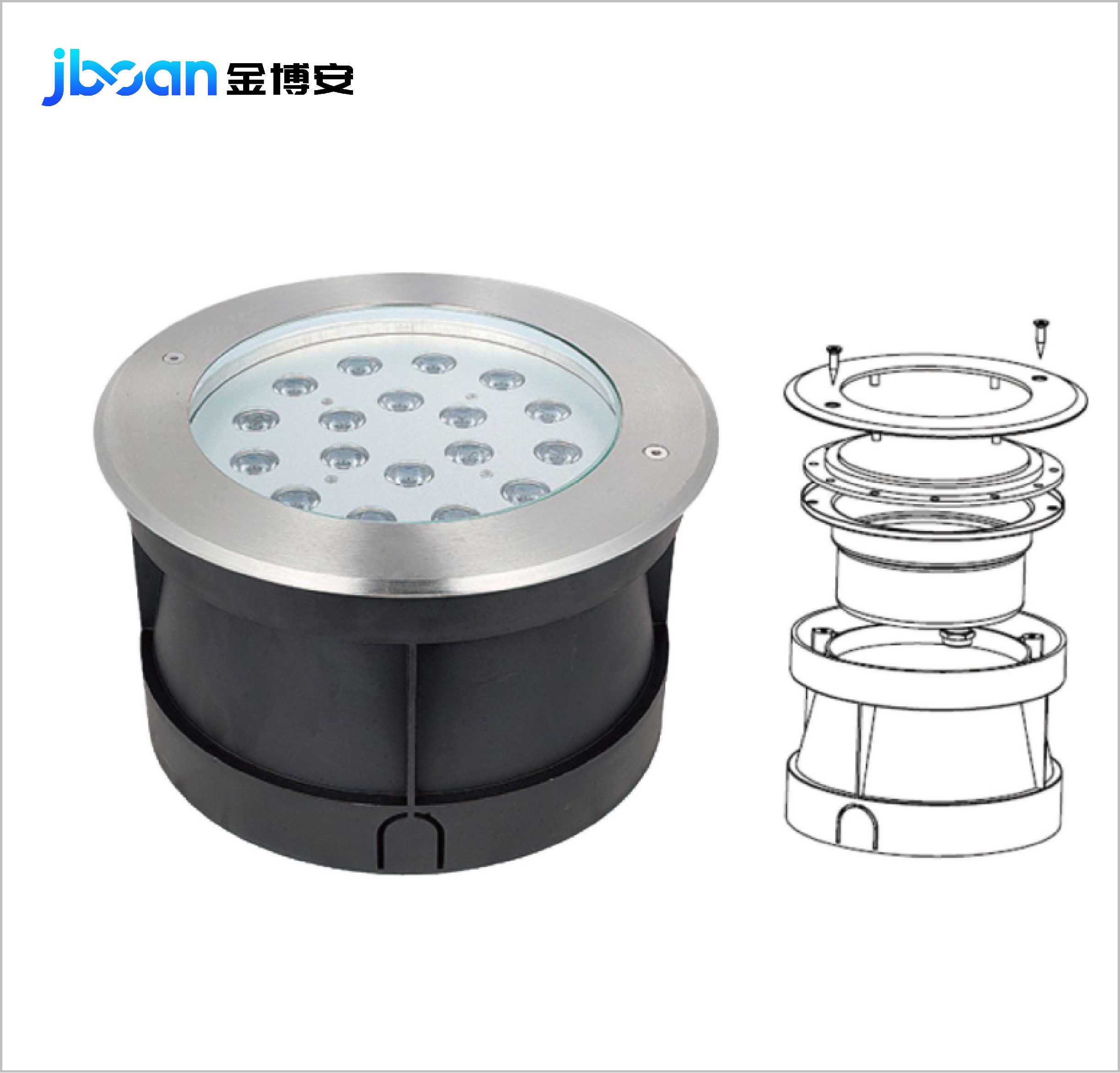 JBUD01 LED埋地灯